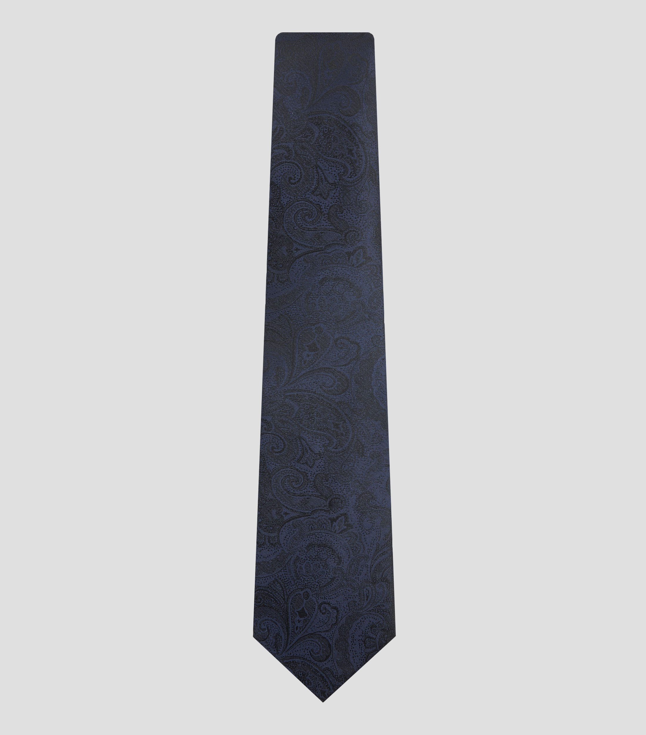 Corbata ancha de seda estampada